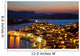 Greek island Poros at night, Greece, 2009 Wall Mural