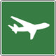 Low Flying Aircraft Symbol Sign Wall Decal