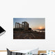 GREEK TEMPLE AT SUNSET Wall Mural