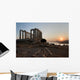 GREEK TEMPLE AT SUNSET Wall Mural