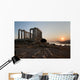GREEK TEMPLE AT SUNSET Wall Mural