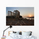 GREEK TEMPLE AT SUNSET Wall Mural