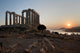 GREEK TEMPLE AT SUNSET Wall Mural