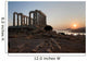 GREEK TEMPLE AT SUNSET Wall Mural