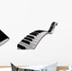 Piano keyboard floating Wall Decal