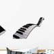 Piano keyboard floating Wall Decal