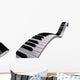 Piano keyboard floating Wall Decal