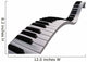 Piano keyboard floating Wall Decal