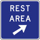 Rest Area Exit Sign Wall Decal