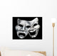 Merging Theater Masks Wall Mural