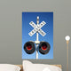 Railroad Crossing Sign Wall Decal