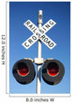 Railroad Crossing Sign Wall Decal