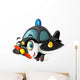 Cartoon Happy Police Plane Wall Decal