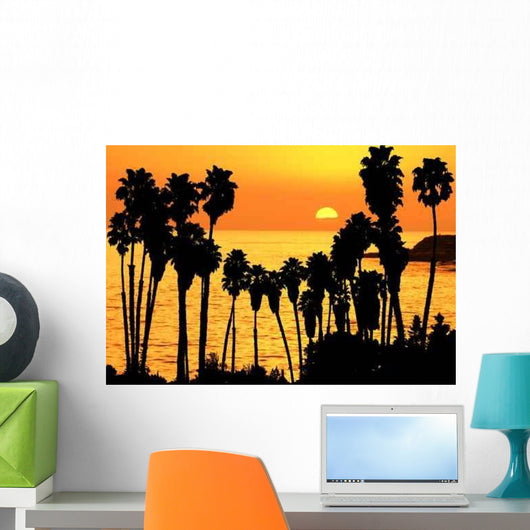 Tropical Sunset Wall Decal
