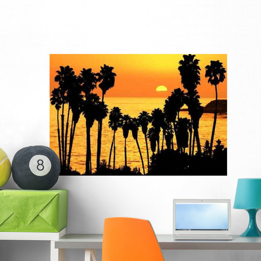 Tropical Sunset Wall Decal