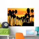 Tropical Sunset Wall Decal