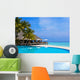 Cafe and Pool on a Tropical Beach Wall Mural