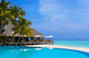 Cafe and Pool on a Tropical Beach Wall Mural