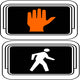 Dont Walk - Walk Symbol Light Wall Decal