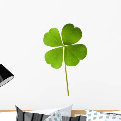 Shamrock Leaf Wall Decal shown on a wall