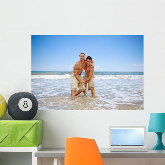 Gay couple Wall Mural