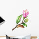Pink Magnolia Flower Branch Wall Decal