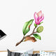 Pink Magnolia Flower Branch Wall Decal