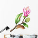 Pink Magnolia Flower Branch Wall Decal