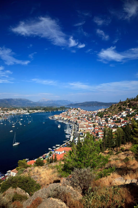 View on Poros and Galatos, Greece Wall Mural