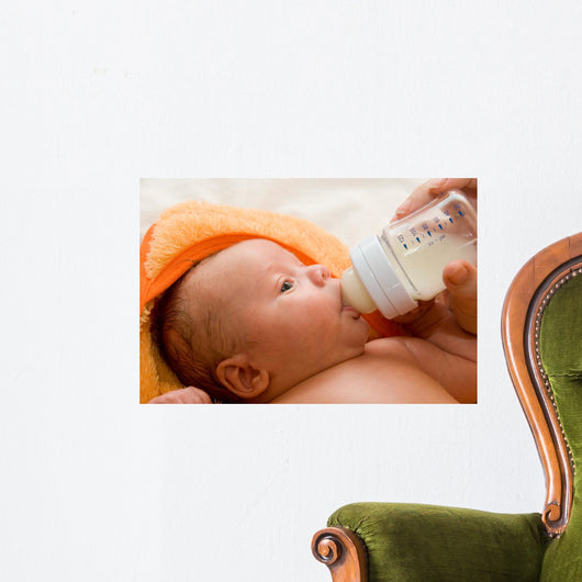 feeding baby Wall Mural
