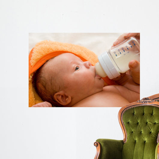 feeding baby Wall Mural