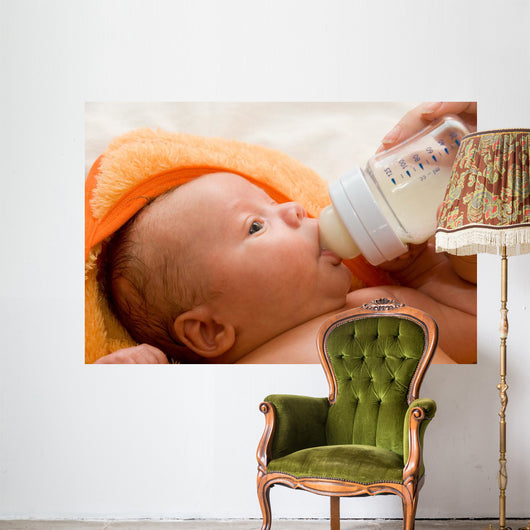 feeding baby Wall Mural