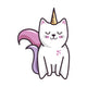 Pink Unicorn Cat Wall Decal