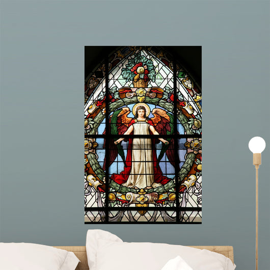 Stained Glass Window in Gamla Stan Wall Mural