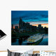 Nashville Skyline with Riverboat Wall Decal