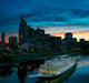 Nashville Skyline with Riverboat Wall Decal