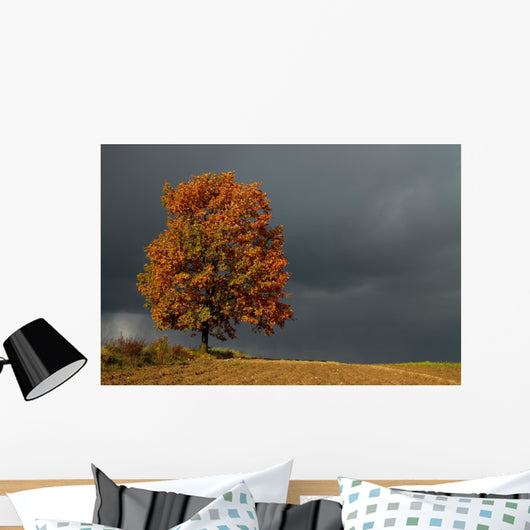 lone tree Wall Mural