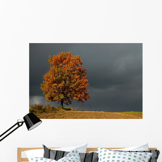 lone tree Wall Mural