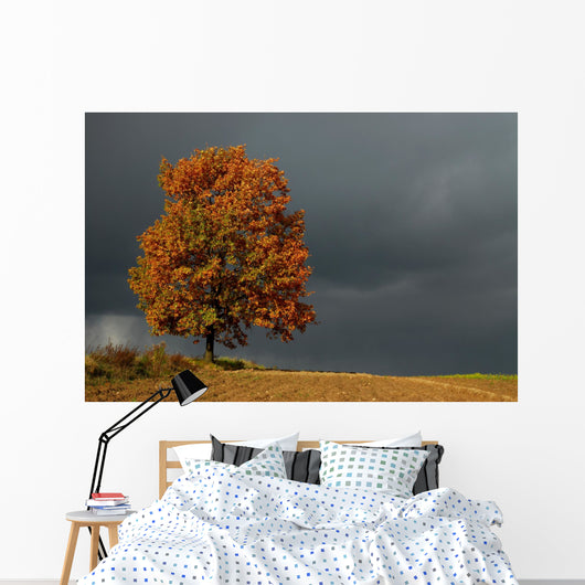 lone tree Wall Mural