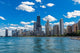 Chicago Skyline with Blue Sky Wall Decal