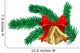 Christmas Bell Isolated on a White. Vector Illustration. Wall Decal