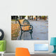 Wien Parkbanke im Herbst Wall Decal
