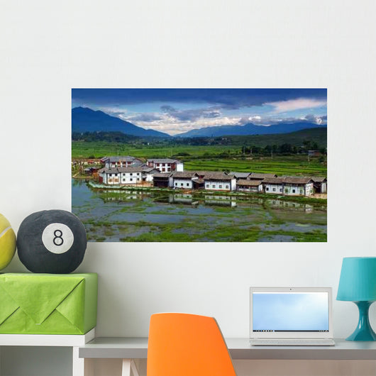 Small Village China Wall Decal