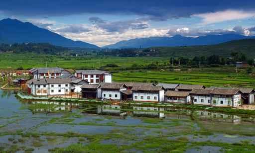 Small Village China Wall Decal