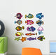 Set 15 Different Reef Wall Stickers