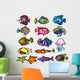 Set 15 Different Reef Wall Stickers