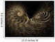 Finely Detailed Spiral Wall Mural