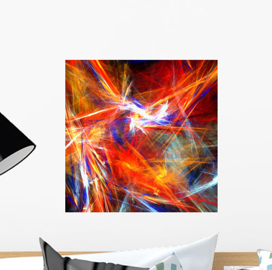 Bright  Colorful Strokes Wall Mural