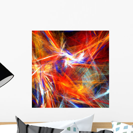 Bright  Colorful Strokes Wall Mural