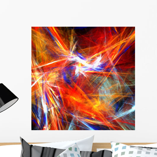 Bright  Colorful Strokes Wall Mural